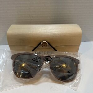 Sun cloud ‎ Square Sunglasses Brown  CX Green Lenses NWT